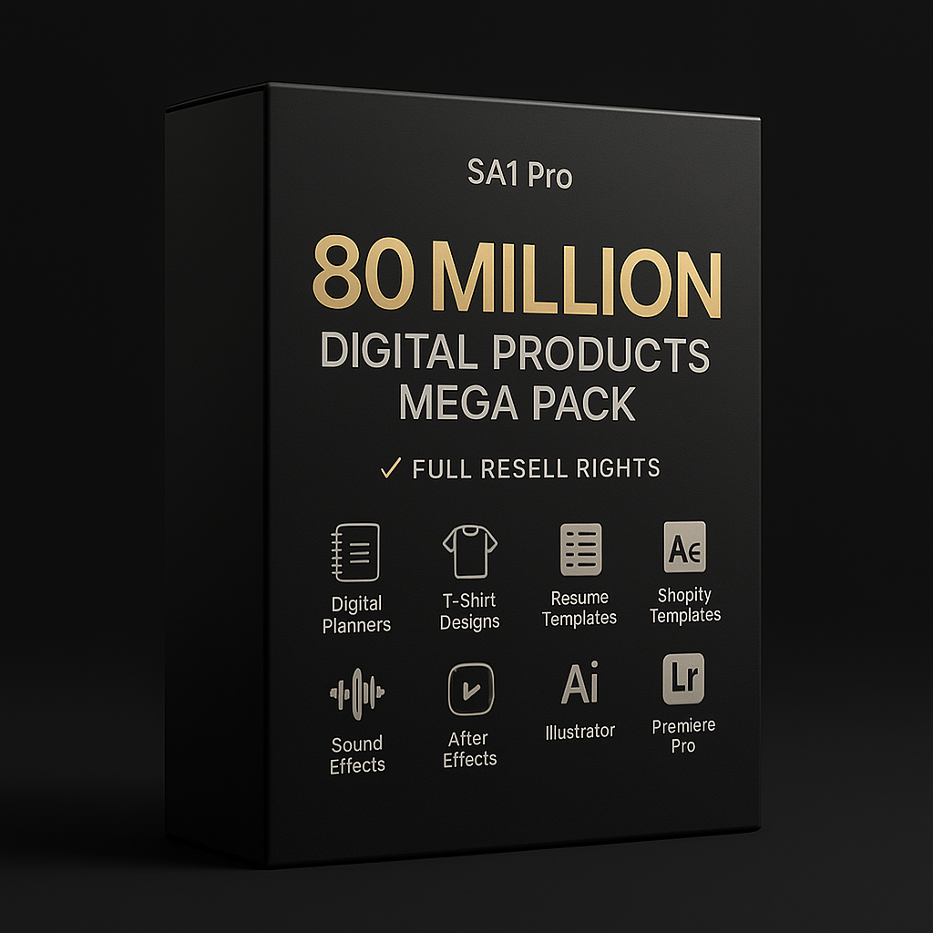 SA1 – 80 Million Digital Products Mega Pack