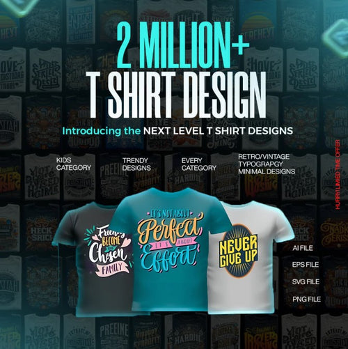 2 Million+ Killer T-Shirt Designs with Reselling Rights