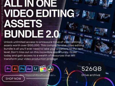 All-in-One Video Editing Bundle 2.0 – 526 GB of Assets for Creators